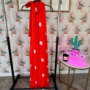 NWT, Polka Dot Dress that ties at neck, Anthropologie, sz M
